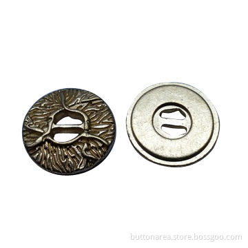 Sewing Button, Made of Metal Alloy